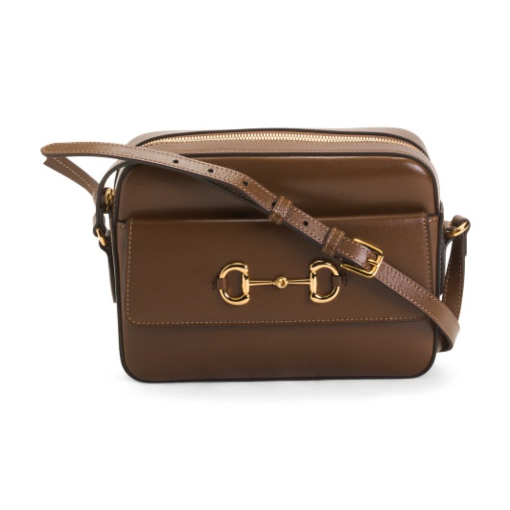 GUCCI Made In Italy Leather Horsebit 1955 Shoulder Bag